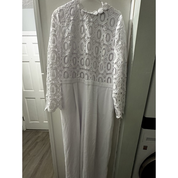 Eloquii Lace Wide Leg Jumpsuit, women's size 18 - Picture 6 of 7